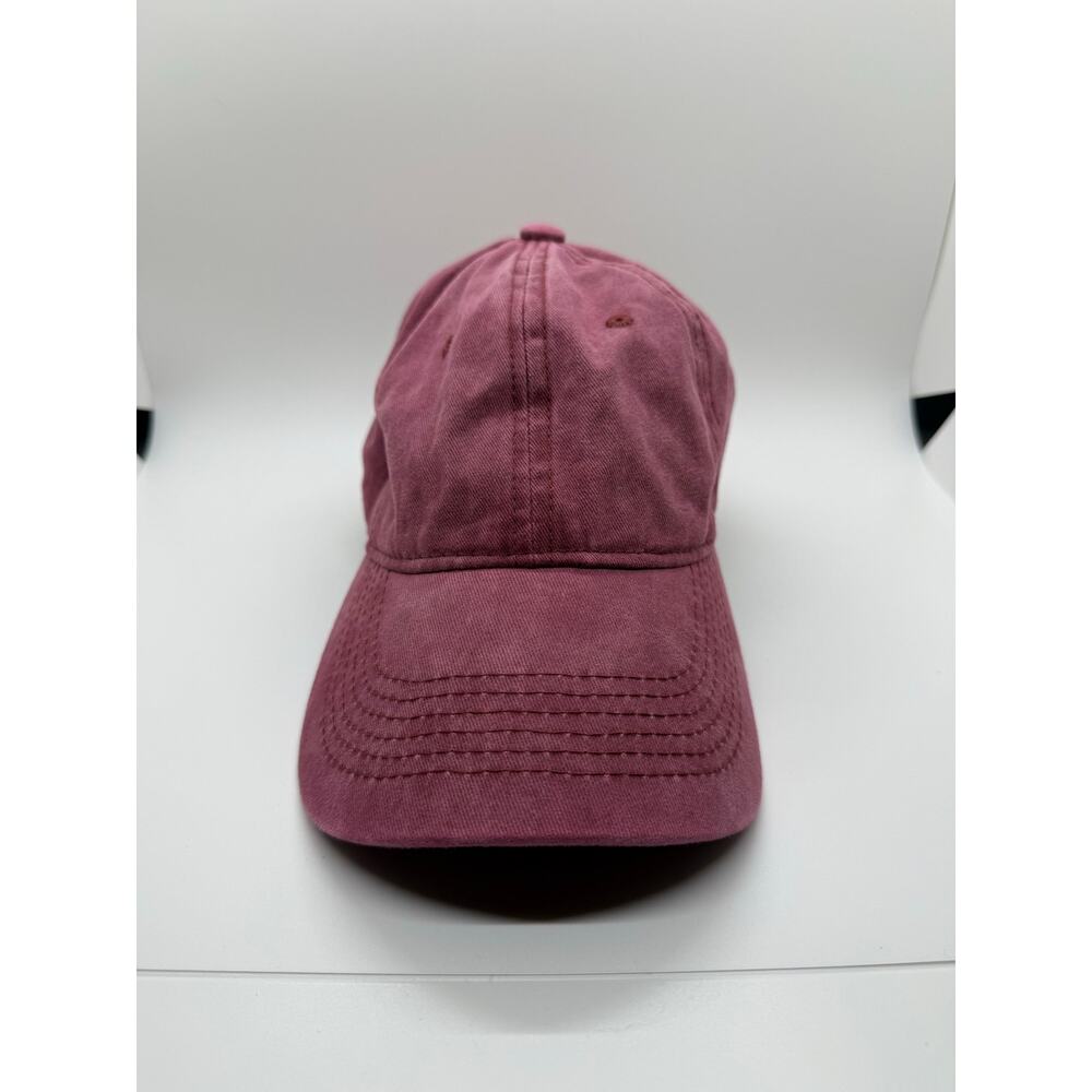 Women’s Red Faded Baseball Cap-Cotton/Unbranded/Adjustable